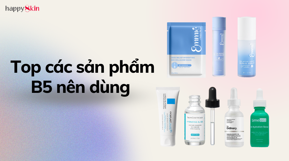 Điểm danh một số sản phẩm B5 đình đám – thuốc bổ cho làn da bị tổn thương