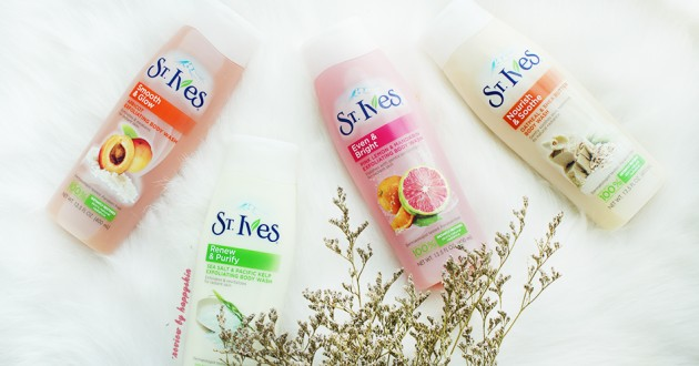 Review sữa tắm ST. Ives 2in1 vừa làm sạch vừa tẩy da chết giá dưới 100k