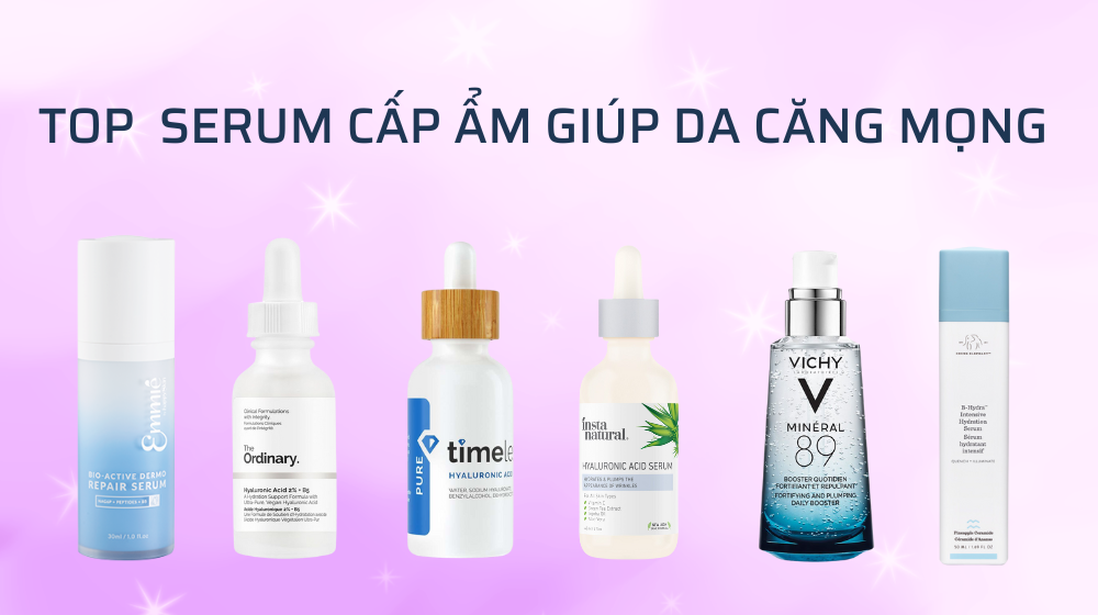Muốn da CĂNG MỌNG như nước, hãy sắm ngay 6 loại serum HA này