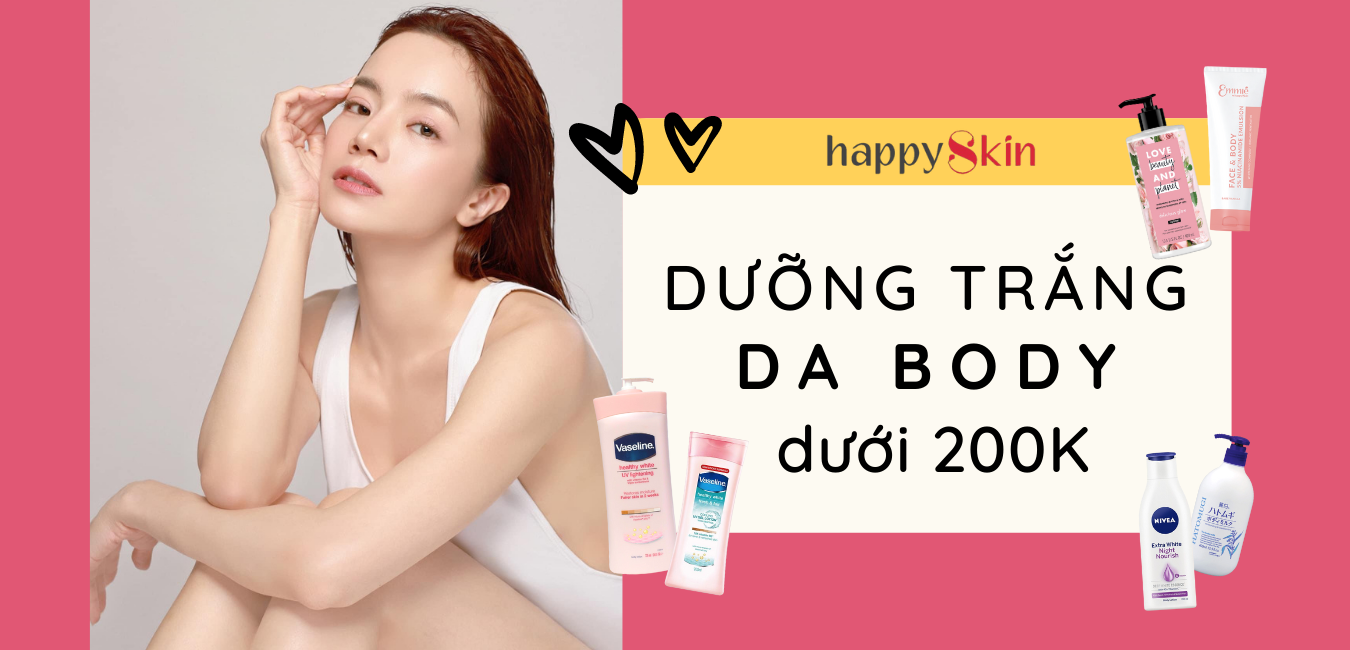 Top 6 lotion DƯỠNG TRẮNG DA BODY cực ổn dưới 200K