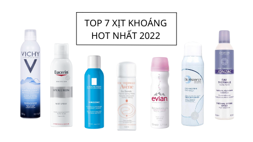 Top 7 nước xịt khoáng dịu da nhất định phải có trong hè này