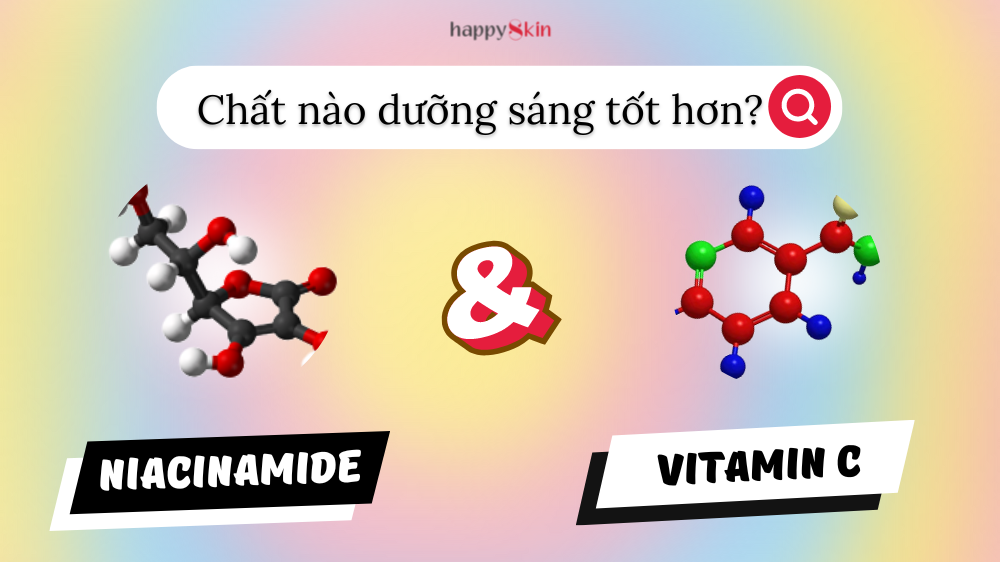 Cùng là làm sáng da nhưng nên dùng Niacinamide hay Vitamin C?