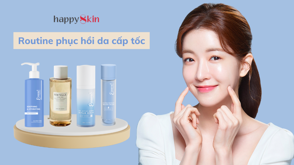 Gợi ý routine phục hồi da cấp tốc tại nhà chuẩn xịn
