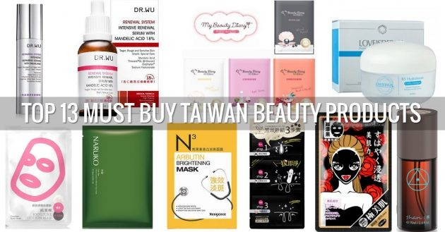 Top 13 sản phẩm làm đẹp đáng mua nhất khi đi Đài Loan