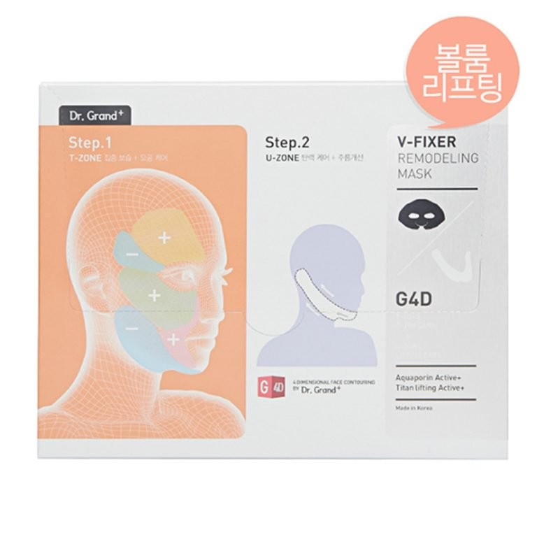 Mặt nạ tái định hình khuôn mặt & chăm sóc lỗ chân lông Dr.Grand+ V-Fixer Remodeling Mask