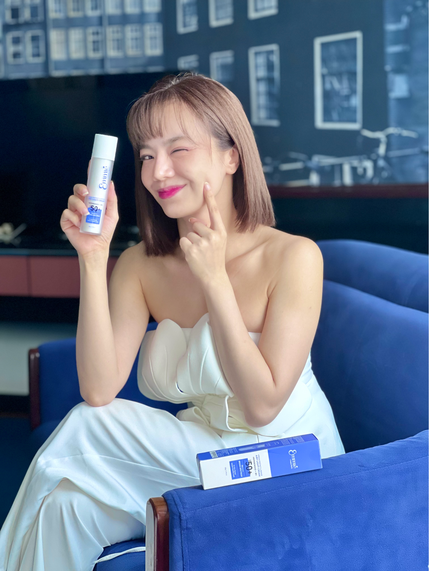 Kem Chống Nắng Phục Hồi Emmié by HappySkin Urban Protect & Repair Airy Light Cream SPF50+ PA++++