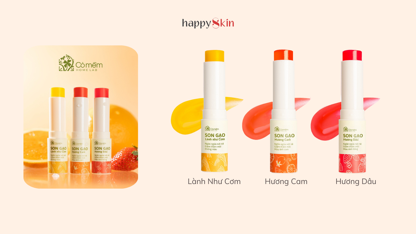 Son dưỡng Gạo Cỏ Mềm HomeLab