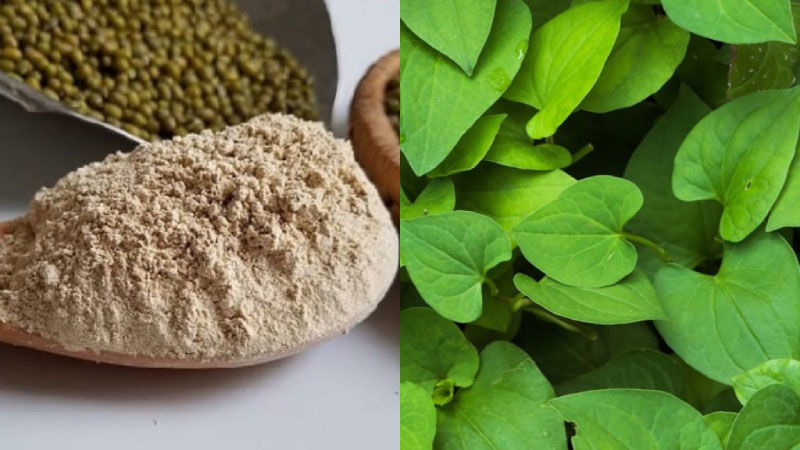 Mặt nạ rau diếp cá với đậu xanh