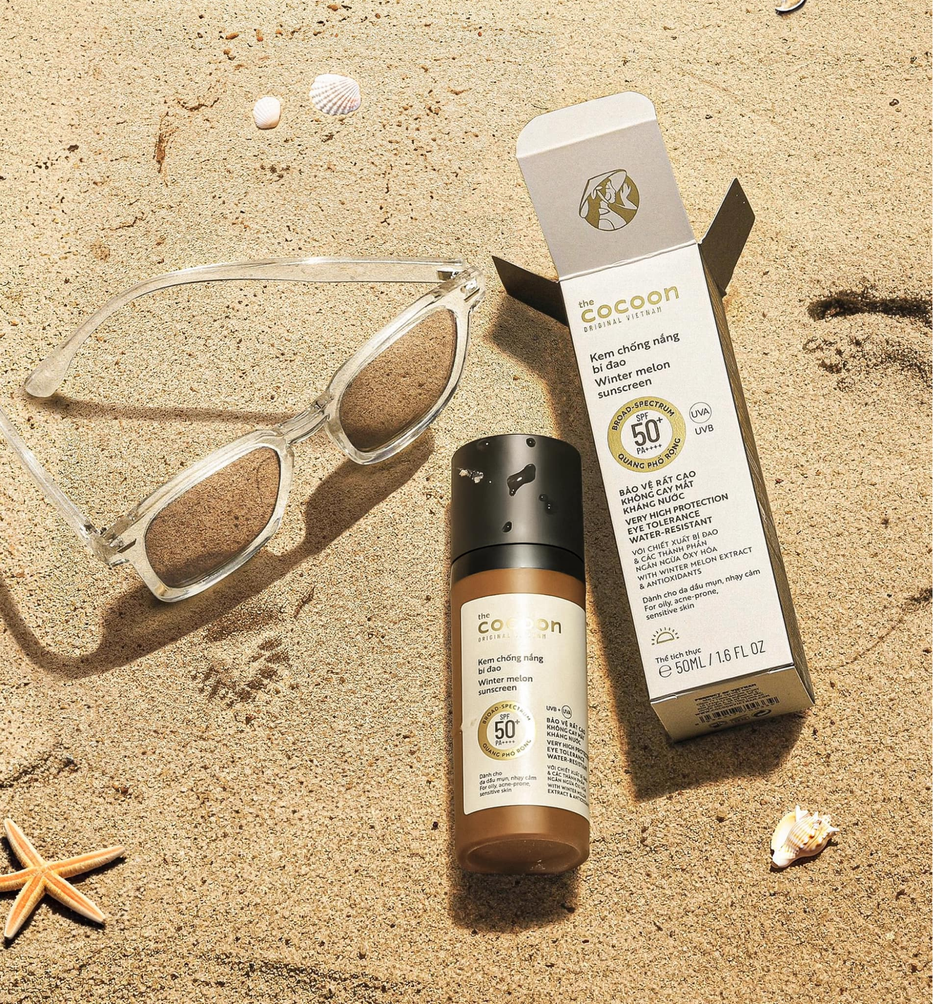 Kem Chống Nắng Cocoon Bí Đao Winter Melon Suncreen SPF 50+ PA ++++