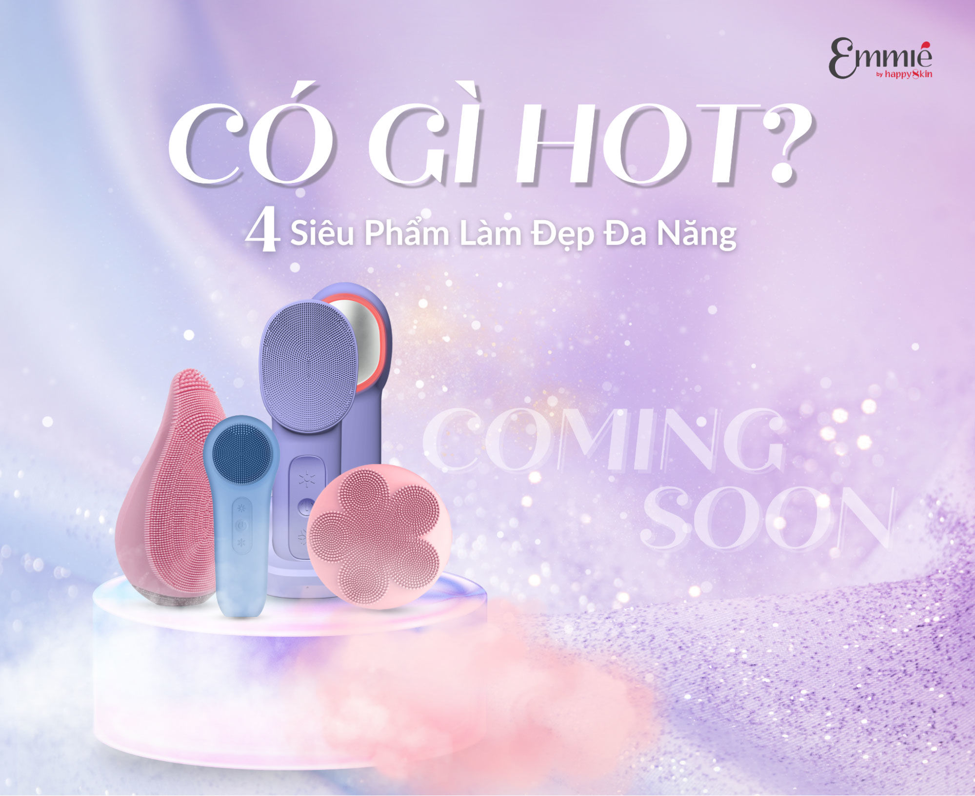 Bộ 4 Siêu Phẩm Làm Đẹp Đa Năng Emmié by Happyskin Sắp Ra Mắt Có Gì HOT
