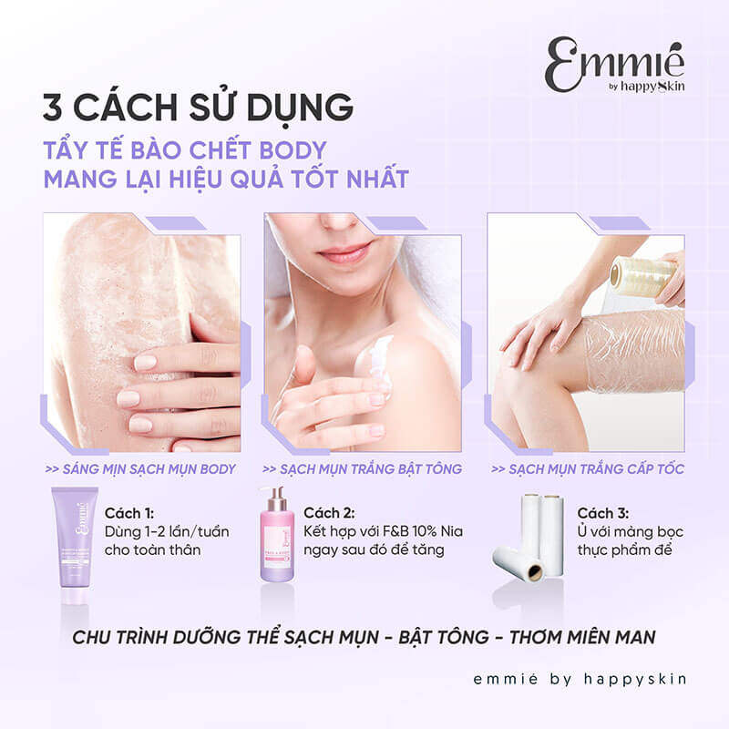 Không Làm Sạch Da Kĩ Hoặc Không Tẩy Tế Bào Chết Body Định Kỳ