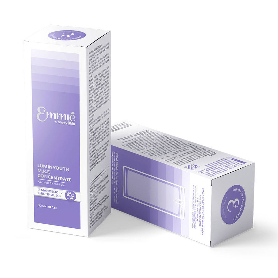 Emmié by Happyskin Mandelic Luminyouth M.R.E Concentrate - Tinh Chất Trẻ Hóa Da Ban Đêm 30ml (Mandelic 12%)