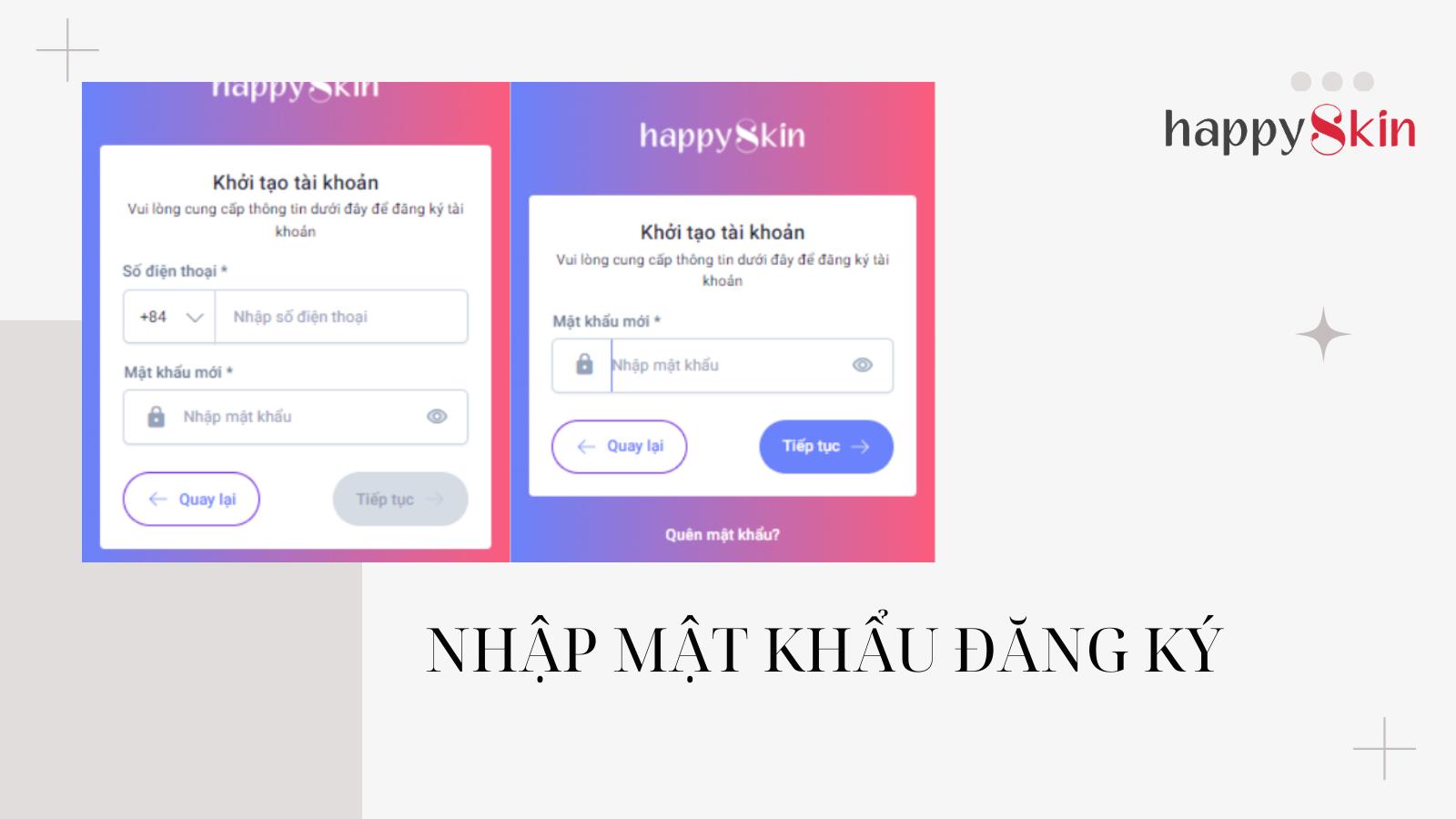 Nhập mật khẩu đăng ký