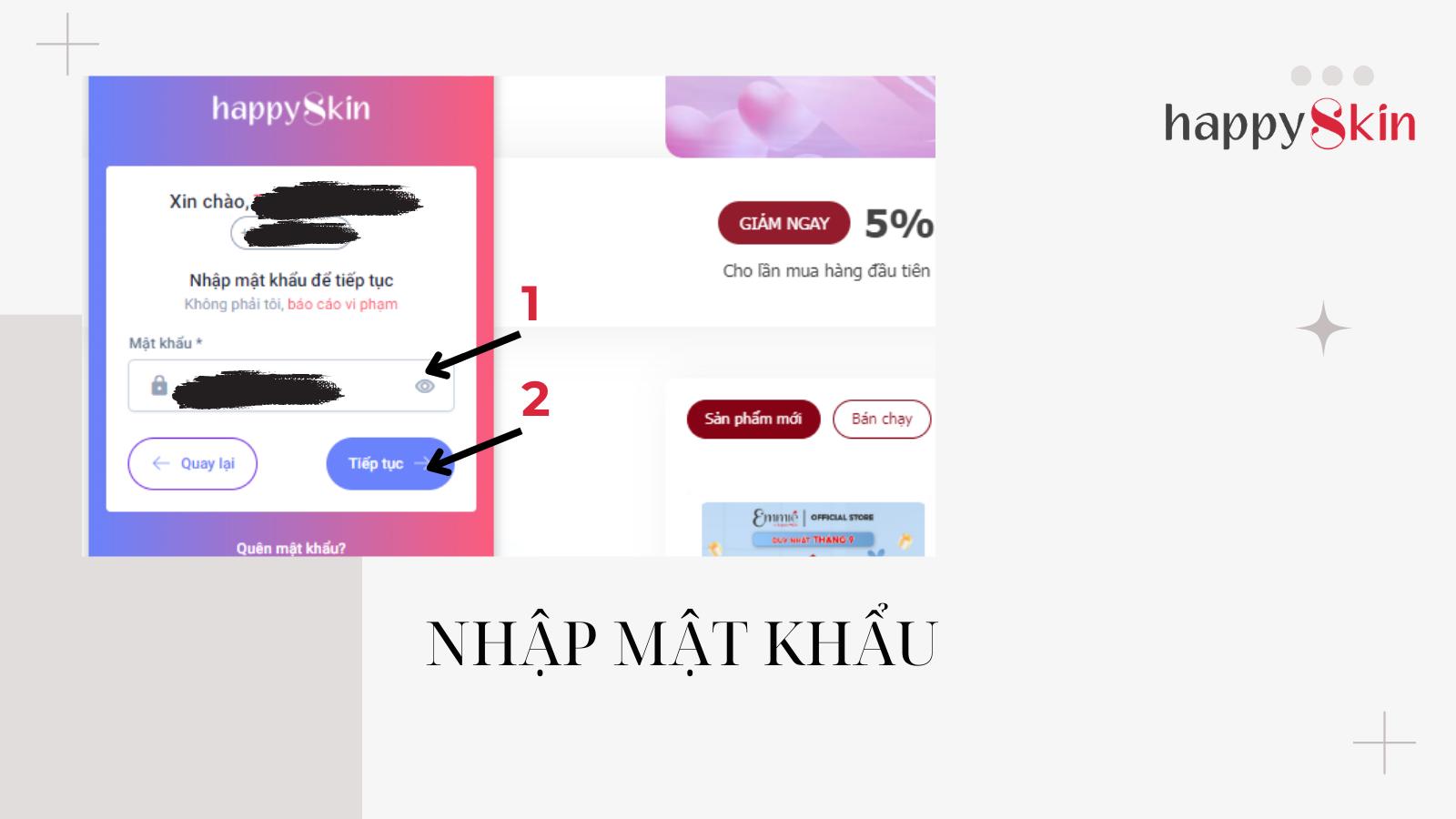 Nhập mật khẩu đăng nhập