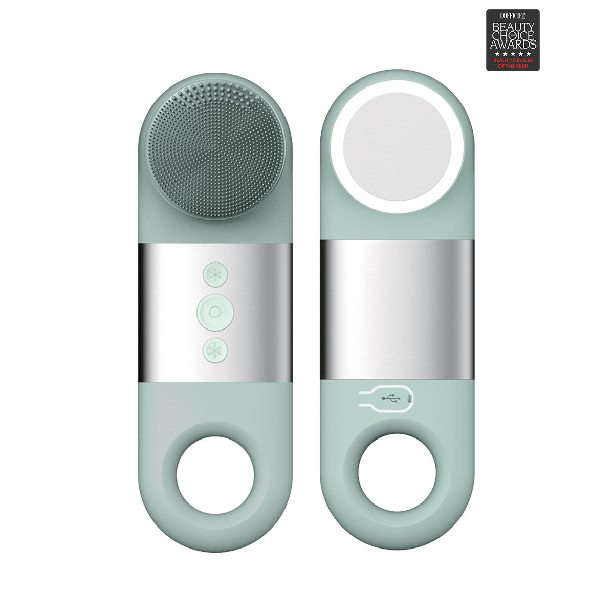 Máy Rửa Mặt Đa Năng SonicRadiant 5-in-1 Beauty Device - Deluxe Silver Edition - GREEN