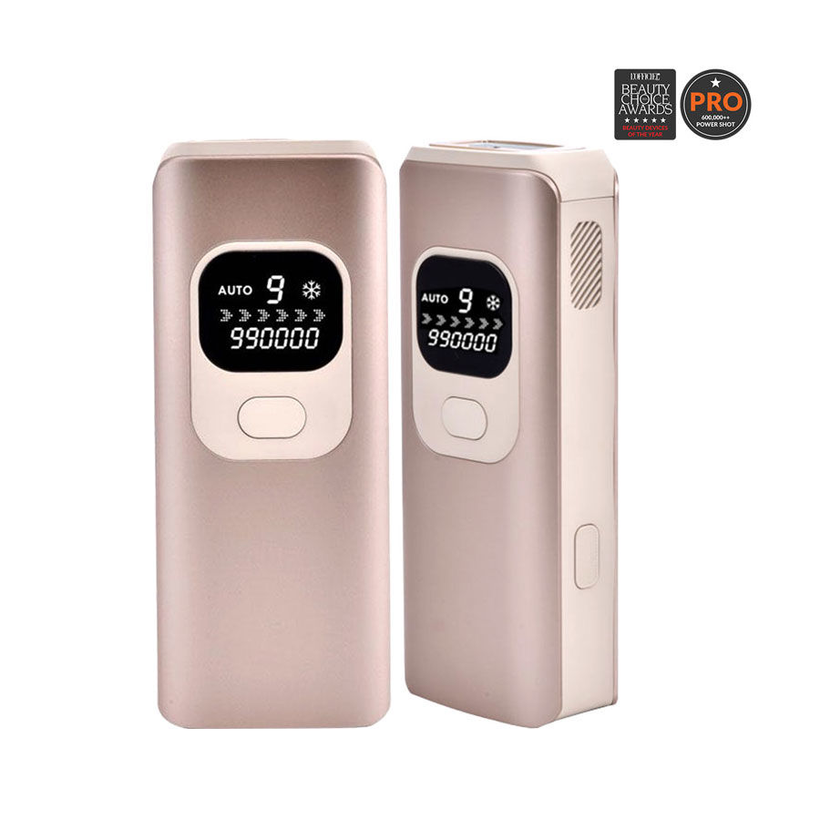 Máy Triệt Lông Lạnh IPL MAX POWER Therapy Device For Hair Removal EM505 Rose Gold