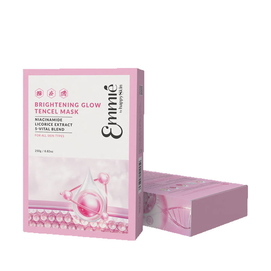 Hộp 10 Miếng Mặt Nạ Dưỡng Sáng Và Tái Sinh Làn Da Emmié Brightening Glow Tencel Mask 25g