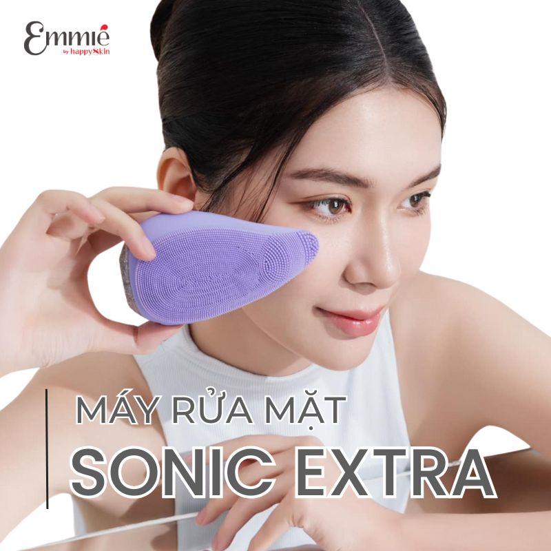 Khám Phá Máy Rửa Mặt Emmié Premium Facial Cleansing Brush Sonic Extra