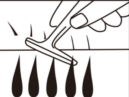 Bước 1: Cạo sạch lông