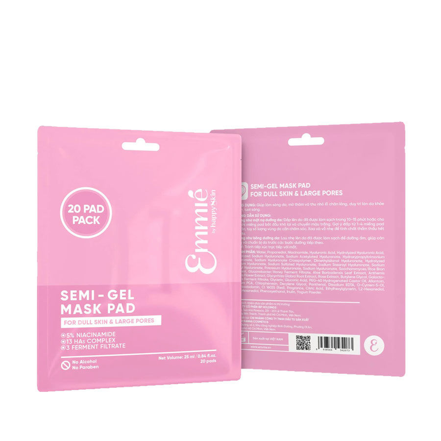 Túi Zip Mask Pad Hồng 20 Miếng