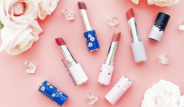 Review bộ sưu tập son hoa anh đào thiết kế đẹp ngất ngây nhưng chất son thì….